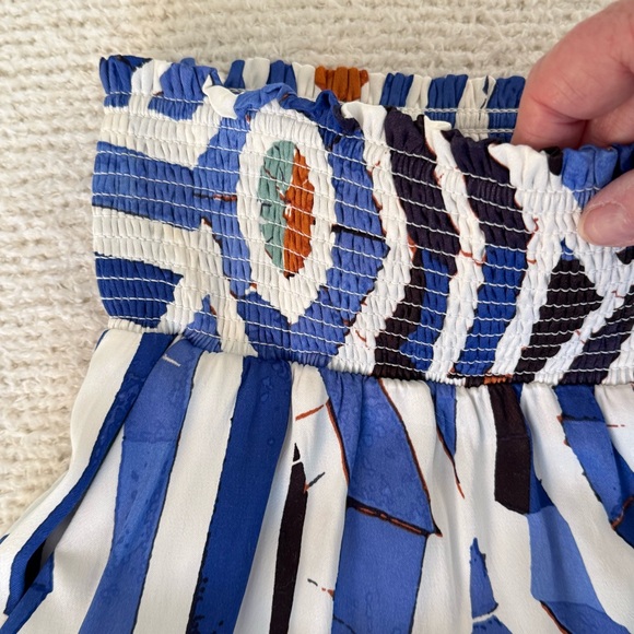 Anthro Maeve Saria Smocked Wide-Leg Pants MP - Picture 6 of 13